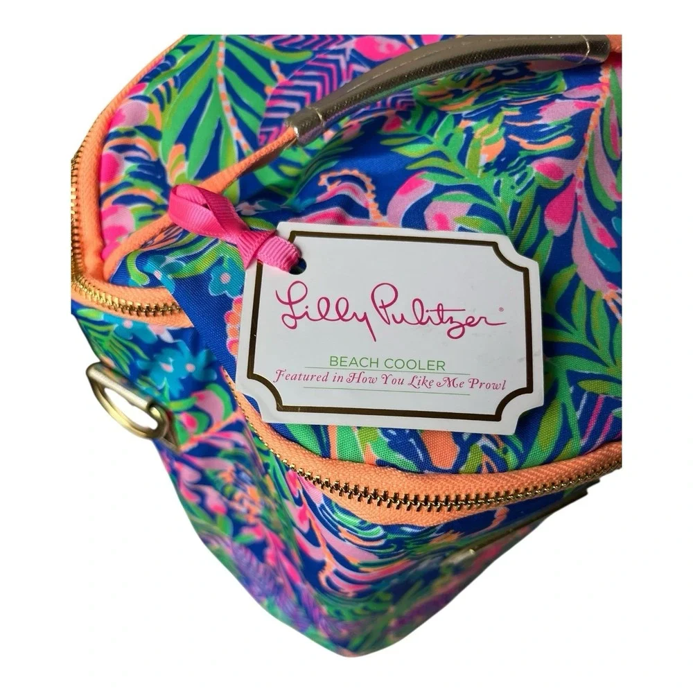 NEW Lilly Pulitzer Insulated Beach Cooler Bag How You Like Me Prowl Tropical